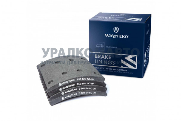 накладка тормозная задняя (8 отверстий) PREMIUM Wayteko FAW 3501041C-W