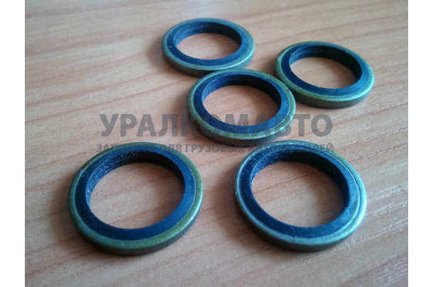 шайба уплотнительная прорезиненная d=14 D=20 SHAANXI 612639000018